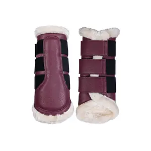 Geschlossene Gamaschen für Pferde HKM Comfort Premium Fur image-0