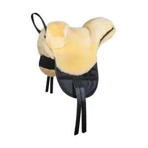 Sheepskin Dressage Saddle for Horse HKM image-0