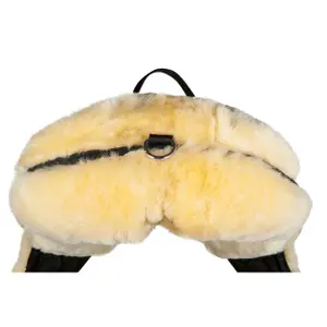 Sheepskin Dressage Saddle for Horse HKM image-3