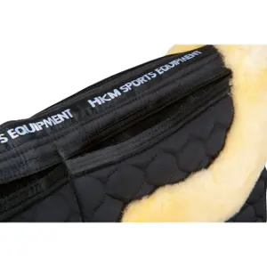 Sheepskin Dressage Saddle Pad for Horse HKM image-2