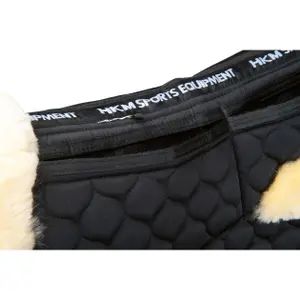Sheepskin Dressage Saddle Pad for Horse HKM image-3