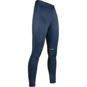 Girls' mid grip riding leggings HKM Sports image-0