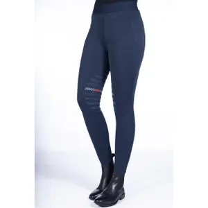 Girls' mid grip riding leggings HKM Sports image-1