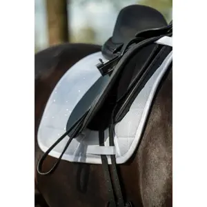 Dressage saddle pad for horses HKM Glitter Mesh image-1