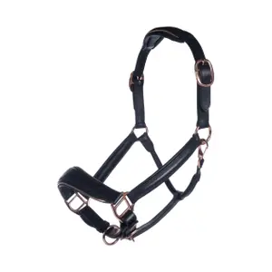 Lederhalfter für Pferde HKM Rosegold image-0