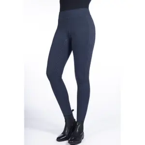 Women's full grip riding leggings HKM Flow Reflective image-1