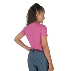 Girl's cotton T-shirt HKM Pony Club image-2
