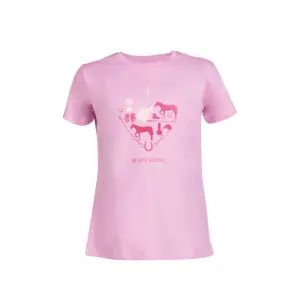T-Shirt Mädchen HKM I Love Horse Riding image-0