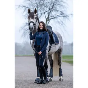 Women's riding polo shirt HKM Rosegold Glamour image-2