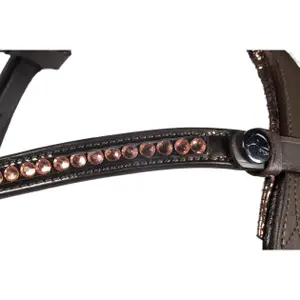 Anatomical riding bridle HKM Sofia image-2