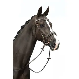 Anatomical riding bridle HKM Sofia image-3