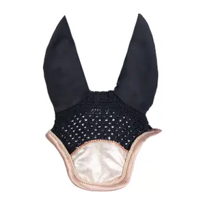 Kurze Mütze für Pferde HKM Rosegold Glitter image-1