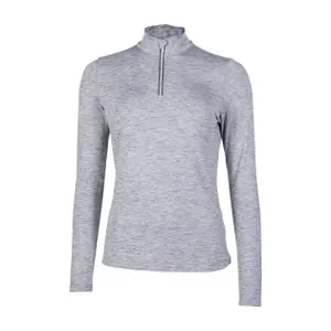 Reittrikot langarm Damen HKM Rosewood Melange image-0