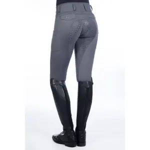 Pantalón de equitación Full Grip infantil HKM Ruby image-1