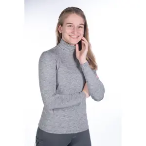 Paardrijshirt met lange mouwen en rolkraag meisje HKM Ruby image-1