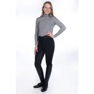 Paardrijshirt met lange mouwen en rolkraag meisje HKM Ruby image-2