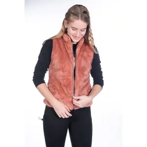 Girls' Sleeveless Riding Jacket HKM Ruby image-3