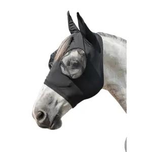 Elastic horse fly mask HKM image-0