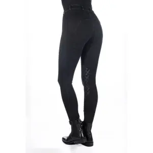 Full grip riding Trousers for women HKM Harbour Island Denim image-3