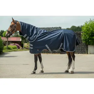Waterproof Outdoor Horse Rug with Detachable Neck Cover HKM Therma Pro 600D image-1