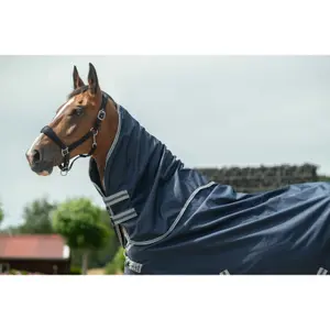 Waterproof Outdoor Horse Rug with Detachable Neck Cover HKM Therma Pro 600D image-3