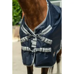 Waterproof Outdoor Horse Rug with Detachable Neck Cover HKM Therma Pro 600D image-4