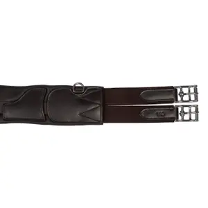 Leather horse girth HKM Premium image-2