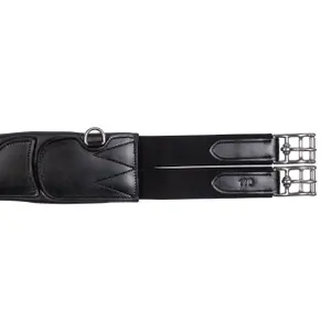 Leather horse girth HKM Premium image-3