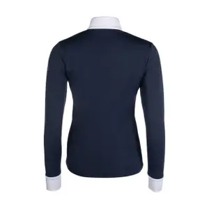 Women's long sleeve competition polo shirt HKM Emilia image-1