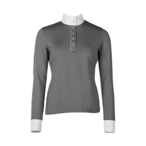 Langærmet konkurrencepoloshirt til kvinder HKM Emilia image-0