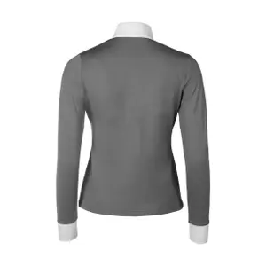 Langærmet konkurrencepoloshirt til kvinder HKM Emilia image-2