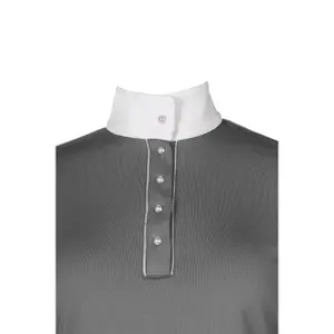 Langærmet konkurrencepoloshirt til kvinder HKM Emilia image-3