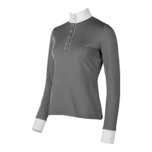 Langærmet konkurrencepoloshirt til kvinder HKM Emilia image-1
