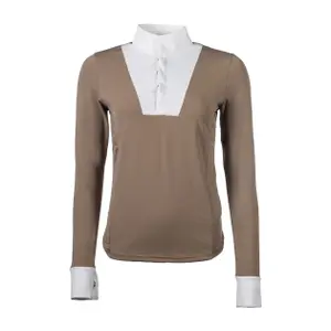 Turnierpolo mit langen Ärmeln Damen HKM Virginia image-0
