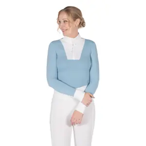 Dames wedstrijdpolo met lange mouwen HKM Virginia image-1