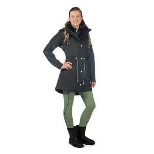 Women's waterproof hooded riding jacket HKM Ohio image-4