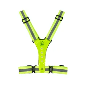 Verlichte LED beschermvest paardrijden kind HKM image-1