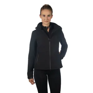Women’s Hooded Softshell Riding Jacket HKM Crew image-1