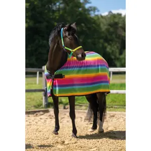 Fleece-Decke zum Trocknen für Shetland HKM Rainbow image-1