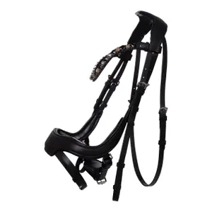 Anatomical riding bridle HKM Mila image-0