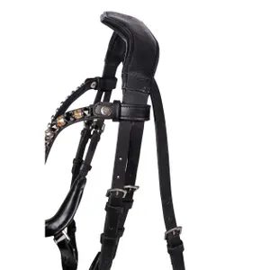 Anatomical riding bridle HKM Mila image-1