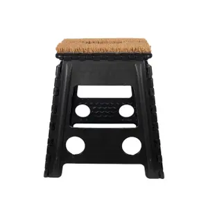 Folding Stool with Doormat HKM image-1
