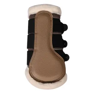 Gesloten peesbeschermers voor paard met bont HKM Comfort Premium Mesh image-2