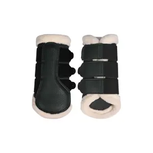 Closed Gaiters for Horse with Fur HKM Comfort Premium Mesh image-0