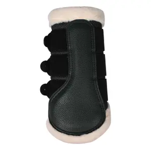 Closed Gaiters for Horse with Fur HKM Comfort Premium Mesh image-2