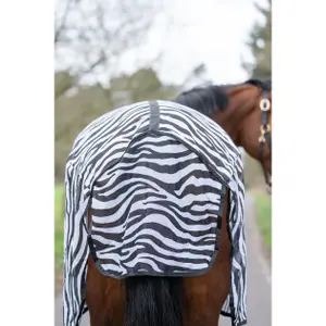 Fly Sheet for Horse with Cross Surcingles HKM Zebra image-3