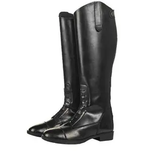 Bottes d'équitation en cuir femme HKM New Fashion Damen Long image-0