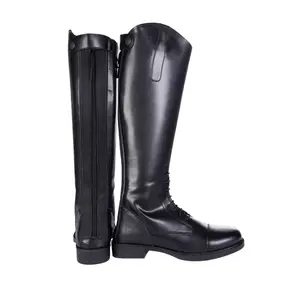 Bottes d'équitation en cuir femme HKM New Fashion Damen Long image-1