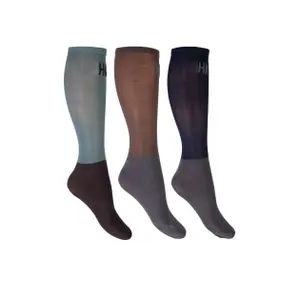 Mikrofaser Reitsocken Kind HKM (x3) image-0