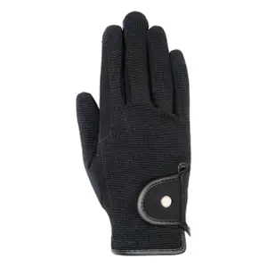 Jezdecké rukavice HKM Professional Nubuk image-0